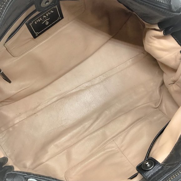Prada Black Leather 2 Way Tote Bag - Picture 9 of 9